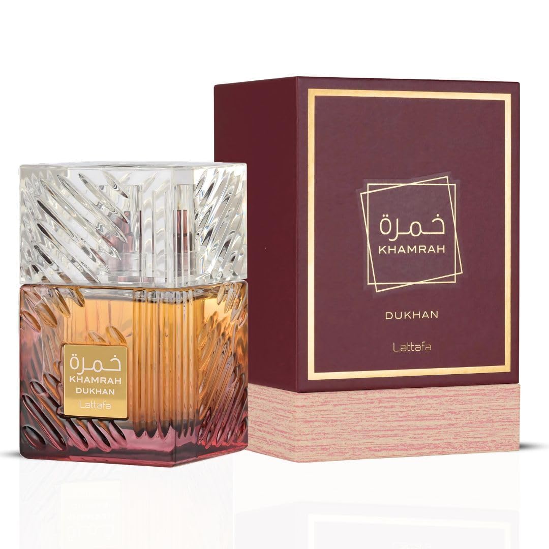Lattafa Khamrah - Vanilla, Warm Spicy, Amber, Cinnamon - Eau de Parfum Long-Lasting Fragrance for Unisex, 3.40 Ounce / 100 ml | Unisex, Long-Lasting Fragrance, 3.40 Ounce / 100 Unisex, Long-Lasting Fragrance, 3.40 Ounce / 100 ml