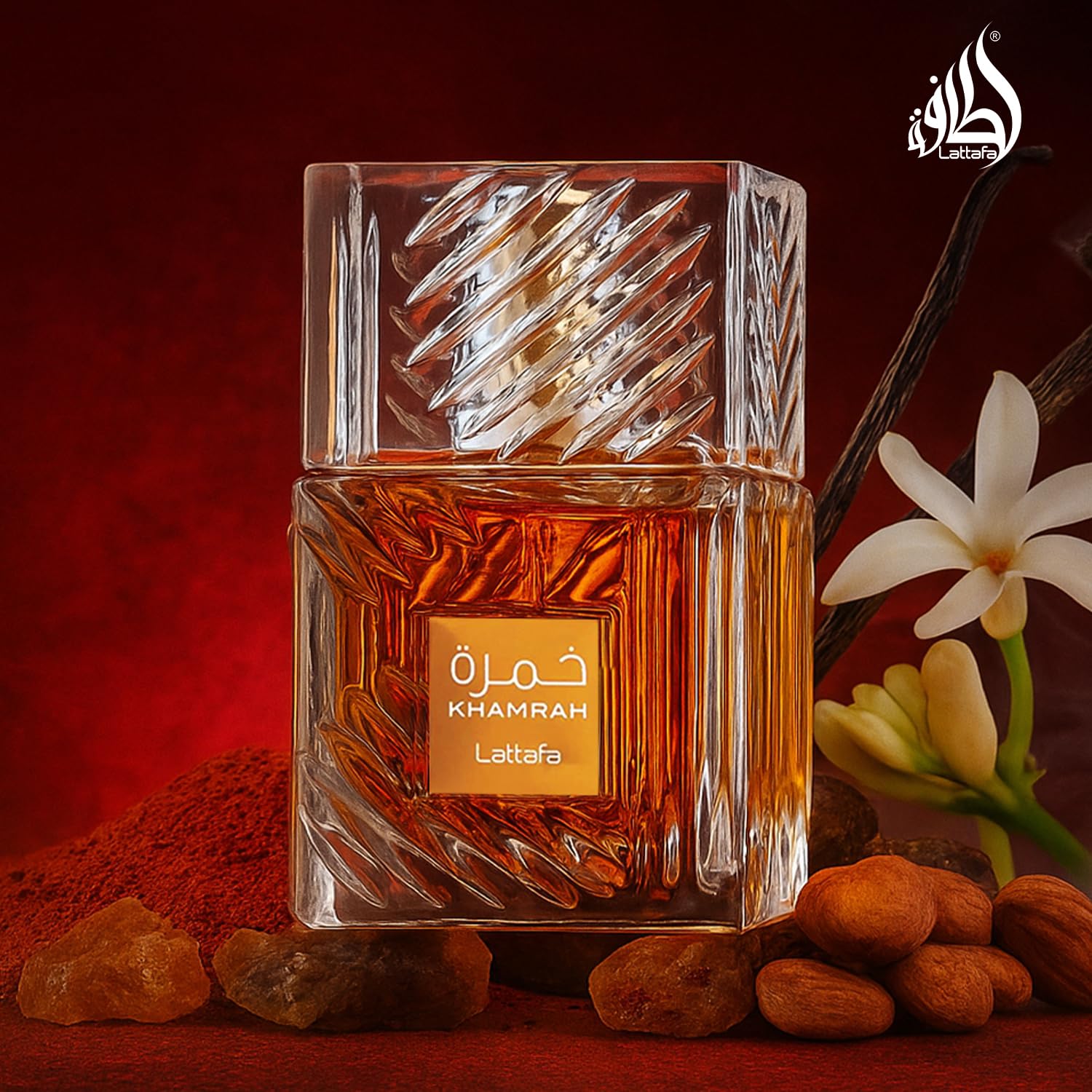 Lattafa Khamrah - Vanilla, Warm Spicy, Amber, Cinnamon - Eau de Parfum Long-Lasting Fragrance for Unisex, 3.40 Ounce / 100 ml | Unisex, Long-Lasting Fragrance, 3.40 Ounce / 100 Unisex, Long-Lasting Fragrance, 3.40 Ounce / 100 ml