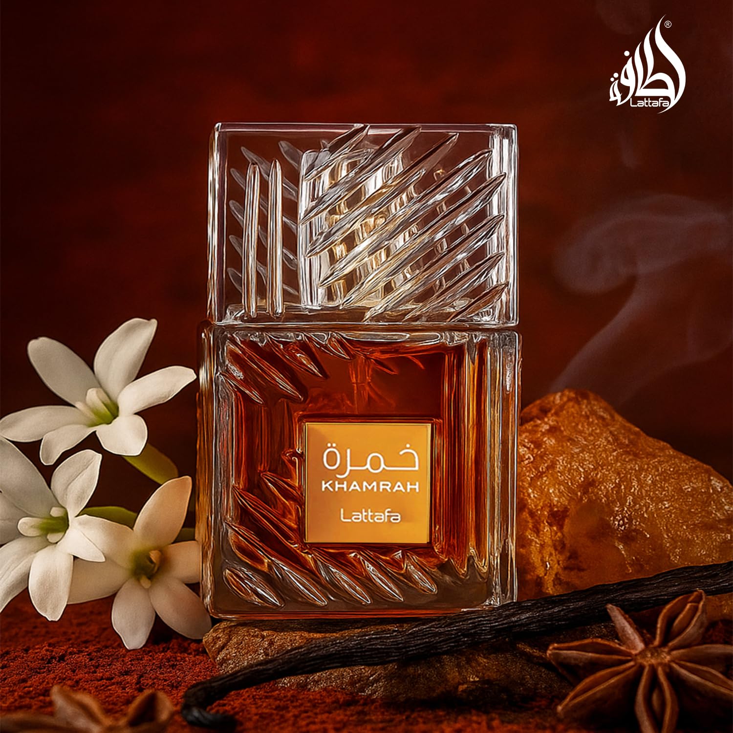 Lattafa Khamrah - Vanilla, Warm Spicy, Amber, Cinnamon - Eau de Parfum Long-Lasting Fragrance for Unisex, 3.40 Ounce / 100 ml | Unisex, Long-Lasting Fragrance, 3.40 Ounce / 100 Unisex, Long-Lasting Fragrance, 3.40 Ounce / 100 ml