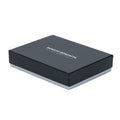 RB12129A | Women's wallet in genuine full grain leather, dollar/light grain. Black color. RFID protection. Size when closed: 18.5 x 10 x 3 cm. Packaging: gift box bottom/cover