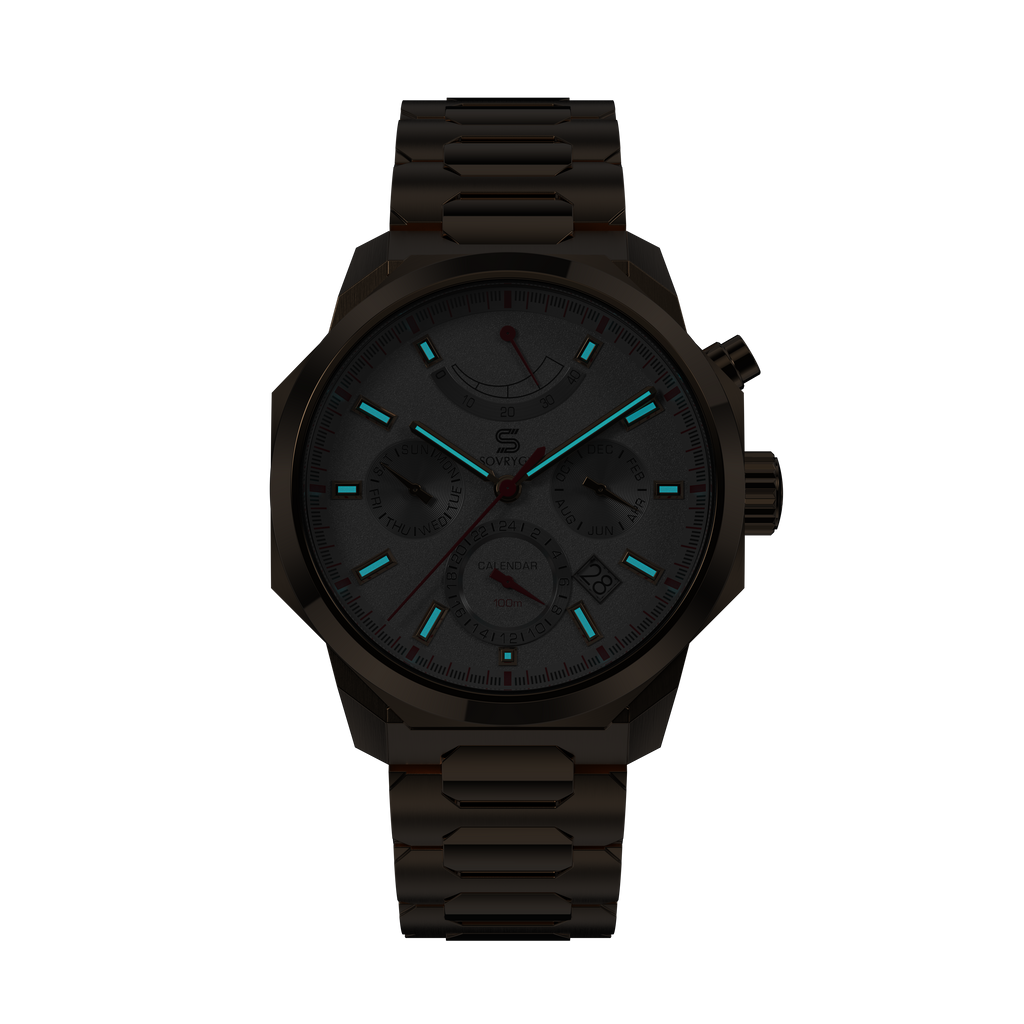 SOVRYGN Calendar Rose - White Watch